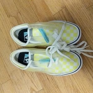 Vans Neon Yellow Checkerboard ComfyCush sneakers